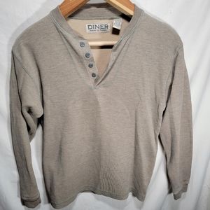 Men's medium Diner lightweight sweatshirt  in a brown gray color in nice shape